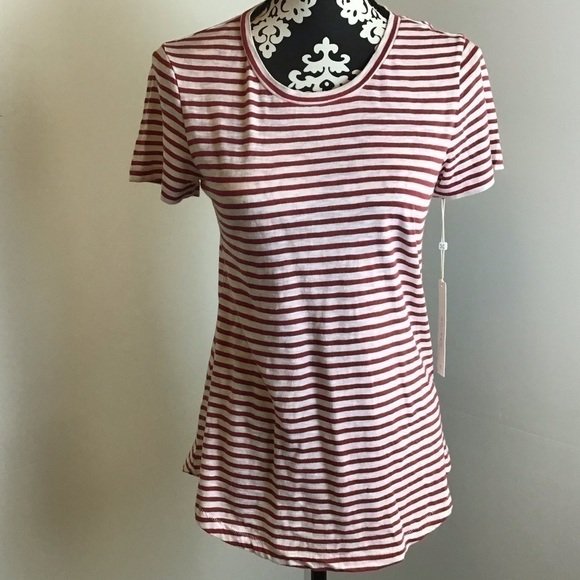 Caslon NWT Striped Short Sleeve T-shirt - Picture 1 of 7